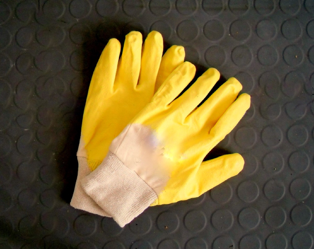 Nitril Handschuhe gelb Gr. 10