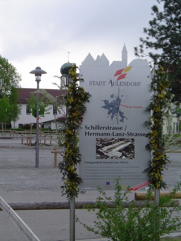 Infotafel an der Hermann-Lanz-Straße