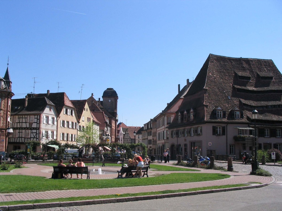 Beschauliche Altstadt von Wissembourg im Elsass