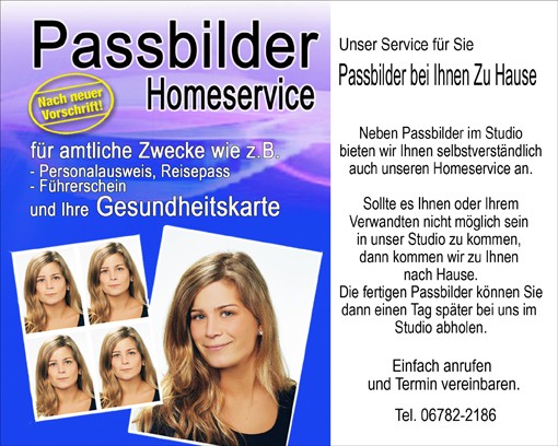 Passbilder Homeservice