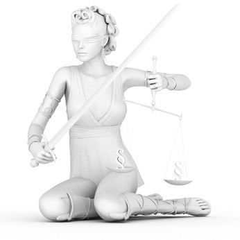 Justitia, Sinnbild der Gerechtigkeit