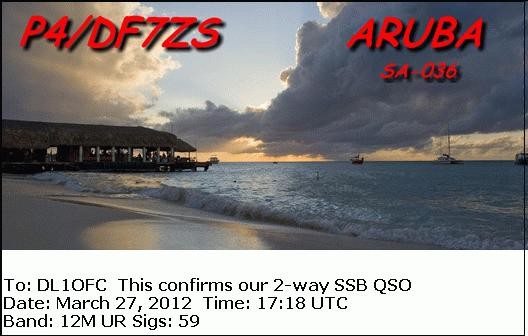 P4/DF7ZS Aruba.