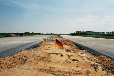 Autobahnneubau Bundesautobahn in Bau