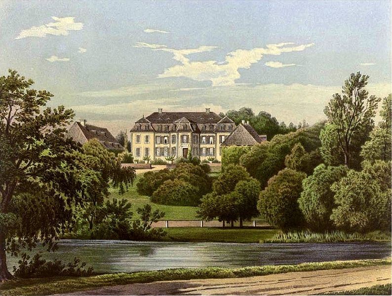 Schloss Schlenderhan um 1860