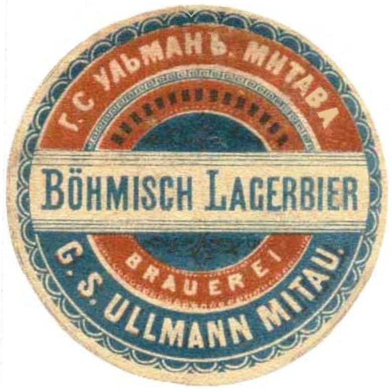 Ullmann Brauerei in Mitau im Kurand