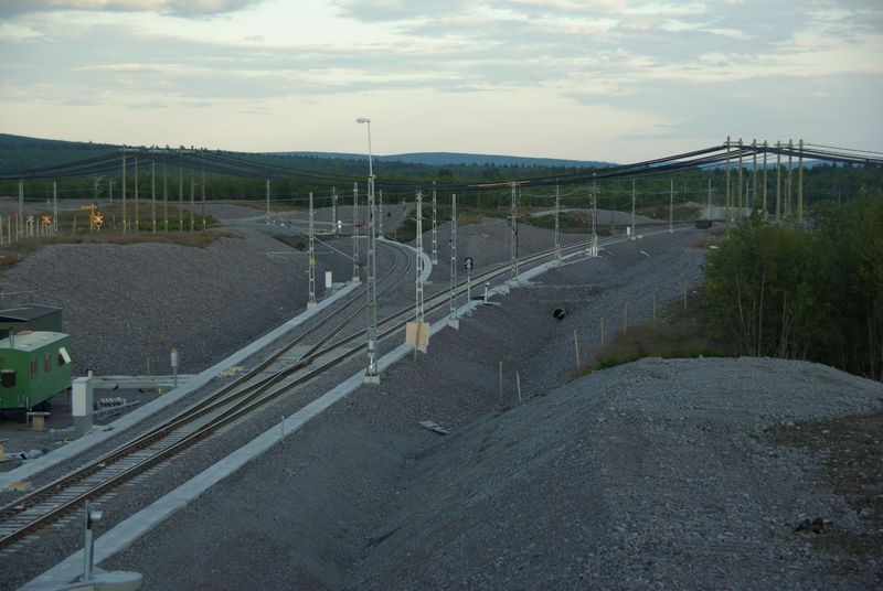 Schweden Bergbau Erzbahn Kiruna