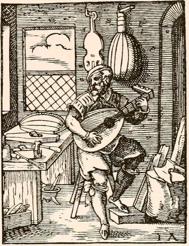Geigenmacher im Mittelalter