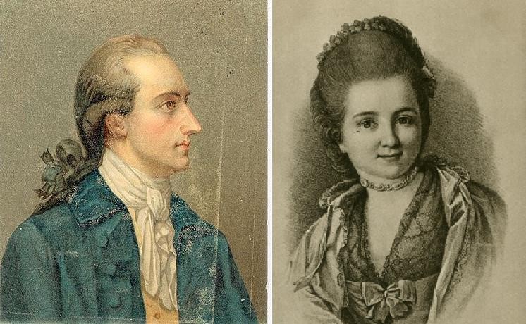 Wolfgang Goethe und Friederike Oeser