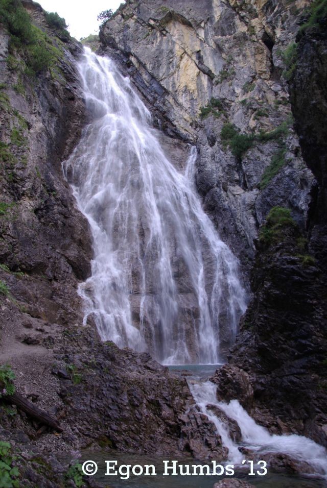 Tosender Wasserfall bei der Rossgumpenalpe