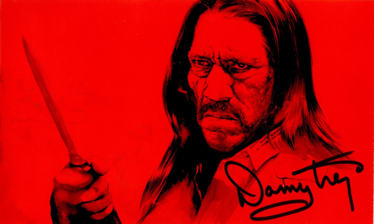 Danny Trejo painting Jole Machete Heat Predators 