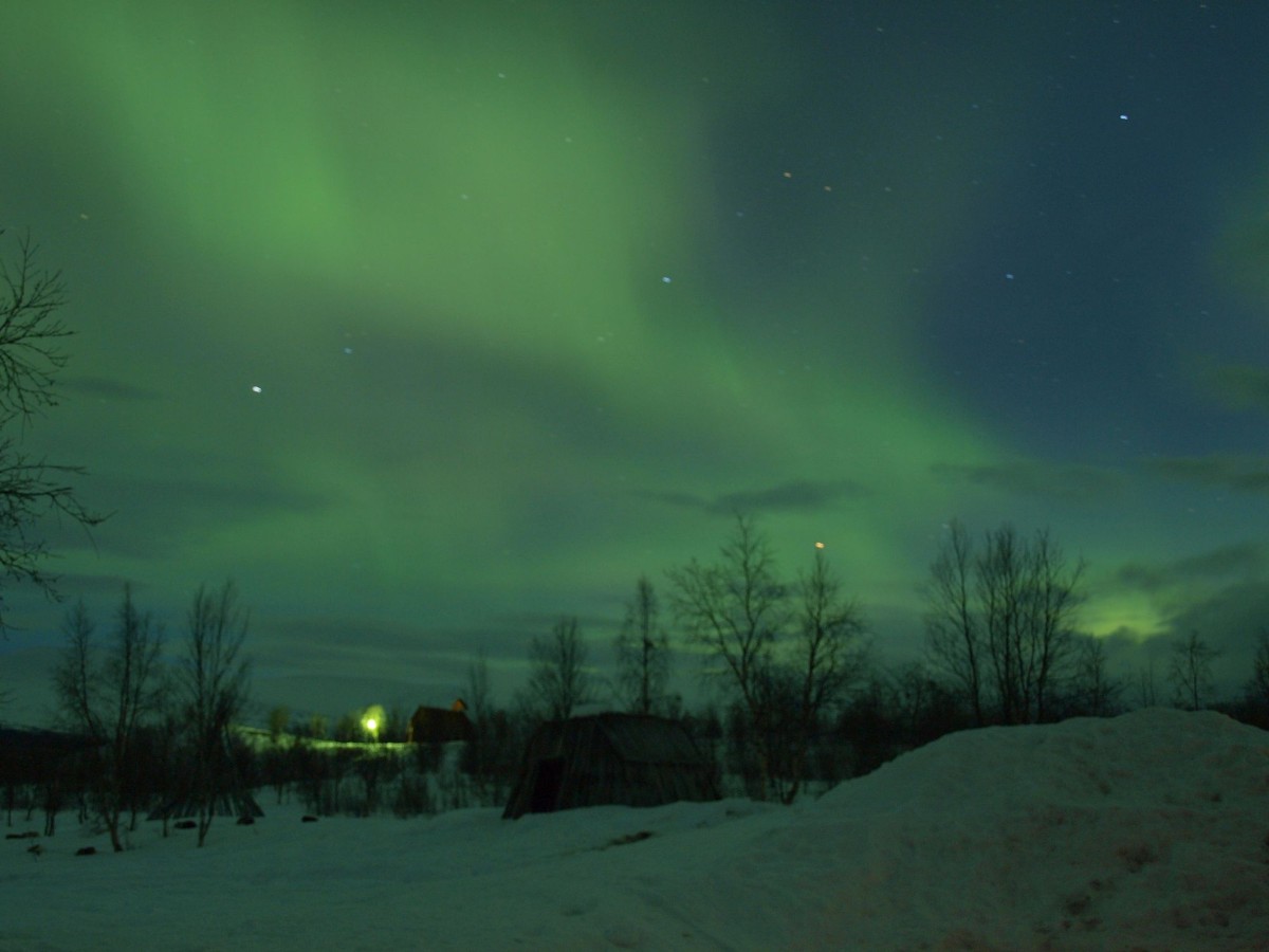 aurora borealis Polarlicht Sapmi Lappland Schweden