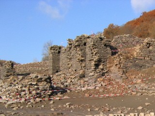 Ruine der versunkenen Bericher Hütte