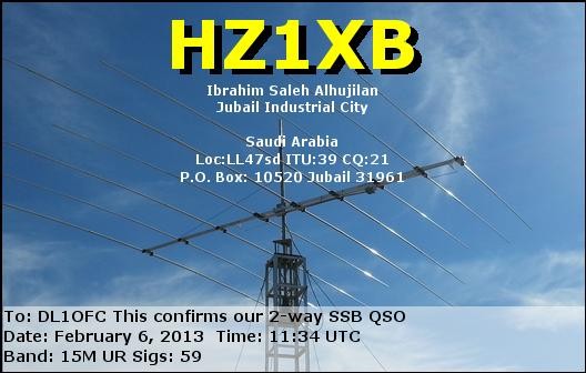 HZ1XB Saudi Arabia.
