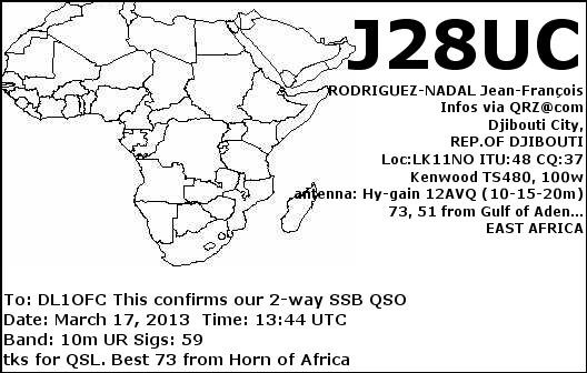 J28UC Djibouti.