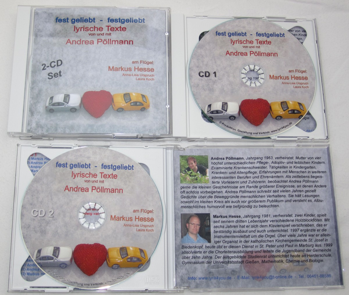 Doppel-CD, Andrea Pöllmann, Lyrikaabend 2013