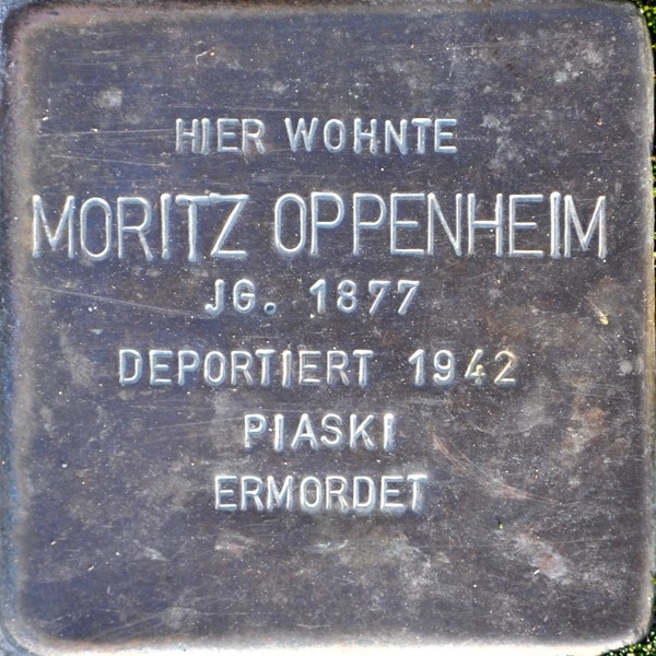 Stolperstein von: Moritz Oppenheimer