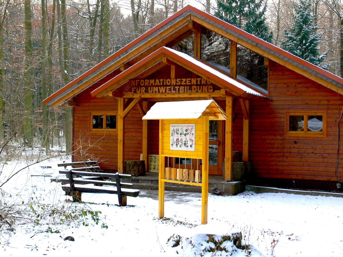 Informationszentrum im Winter