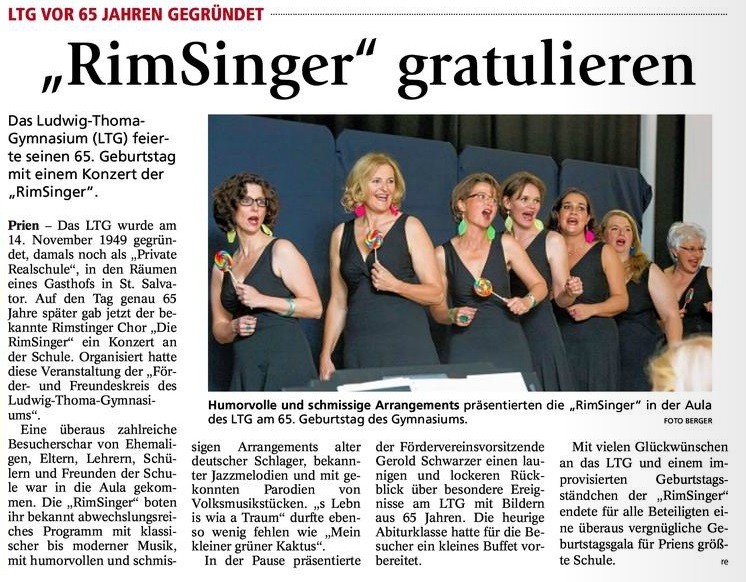 Chiemgau-Zeitung vom 21.11.14
