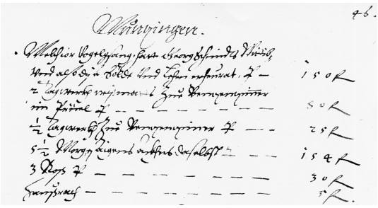Steuereintrag Vogelgsang Saalbuch Munzingen 1603 