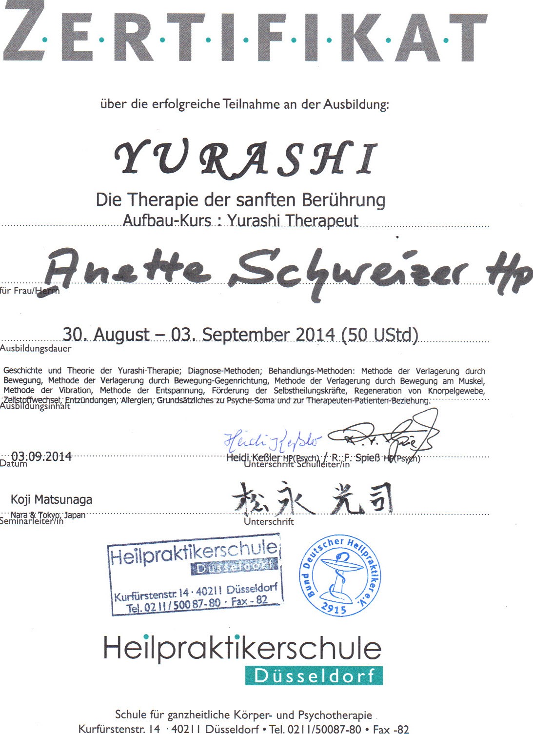 Yurashi Therapeut
