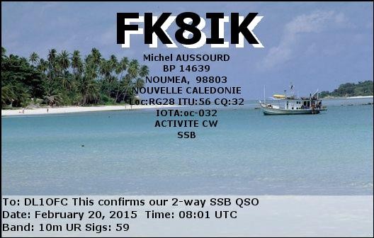FK8IK New Caledonia.