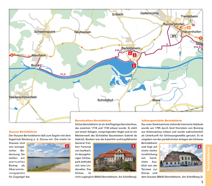 Donau Radführer, Donau Radweg, Donau Stausee