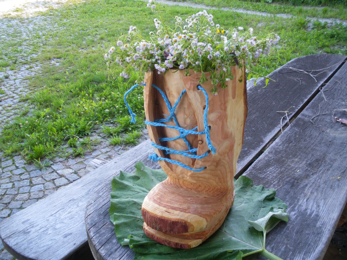 Blumen-Schuh