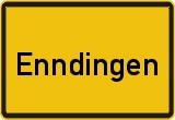 Das Ortsschild von Enndingen.