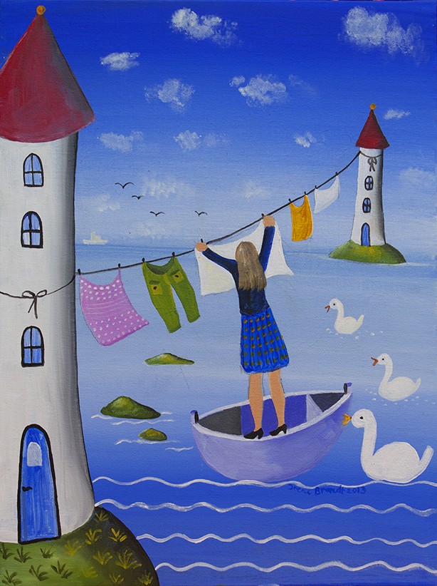 laundry painting by irene brandt