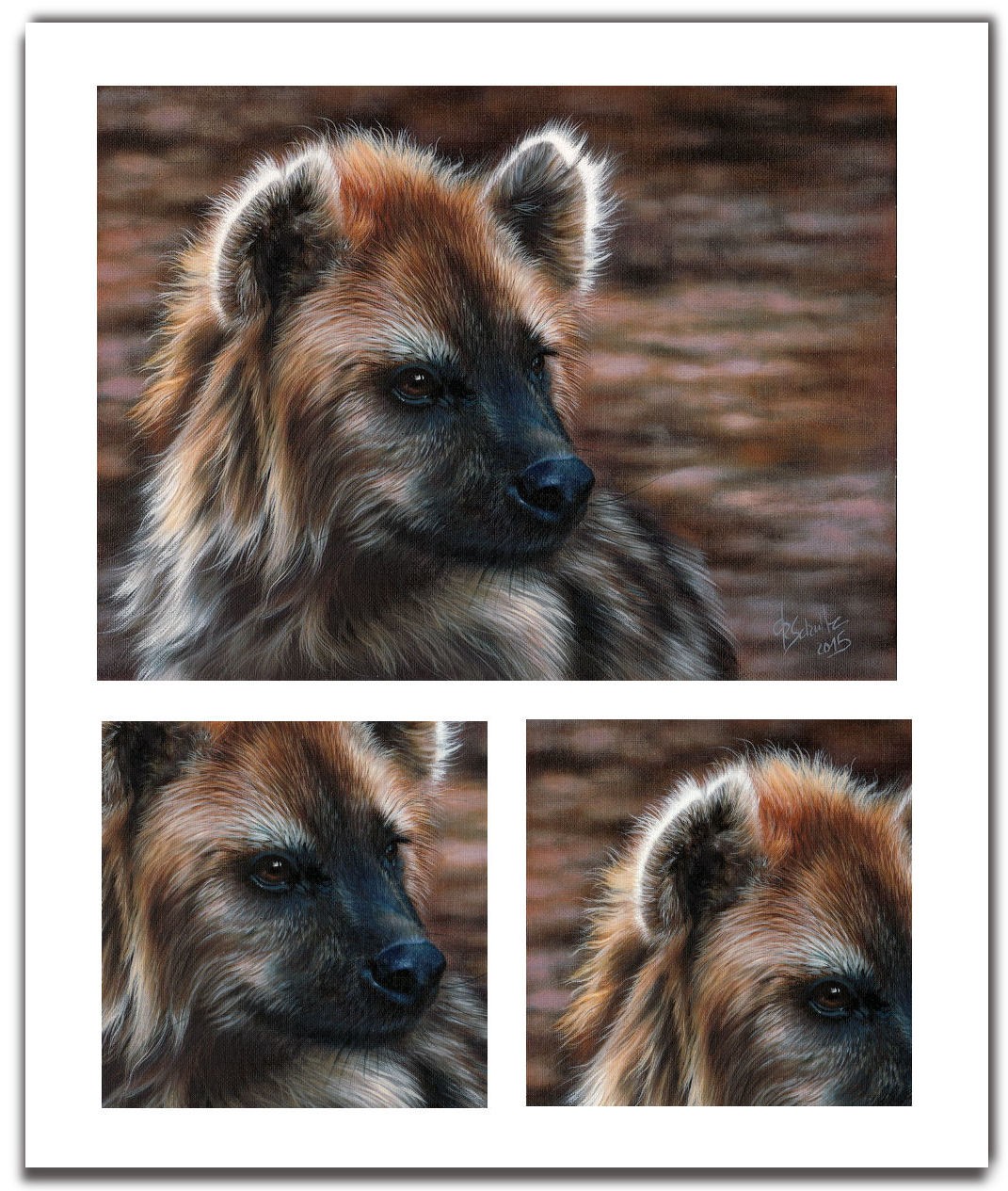Wildlife painting Hyena