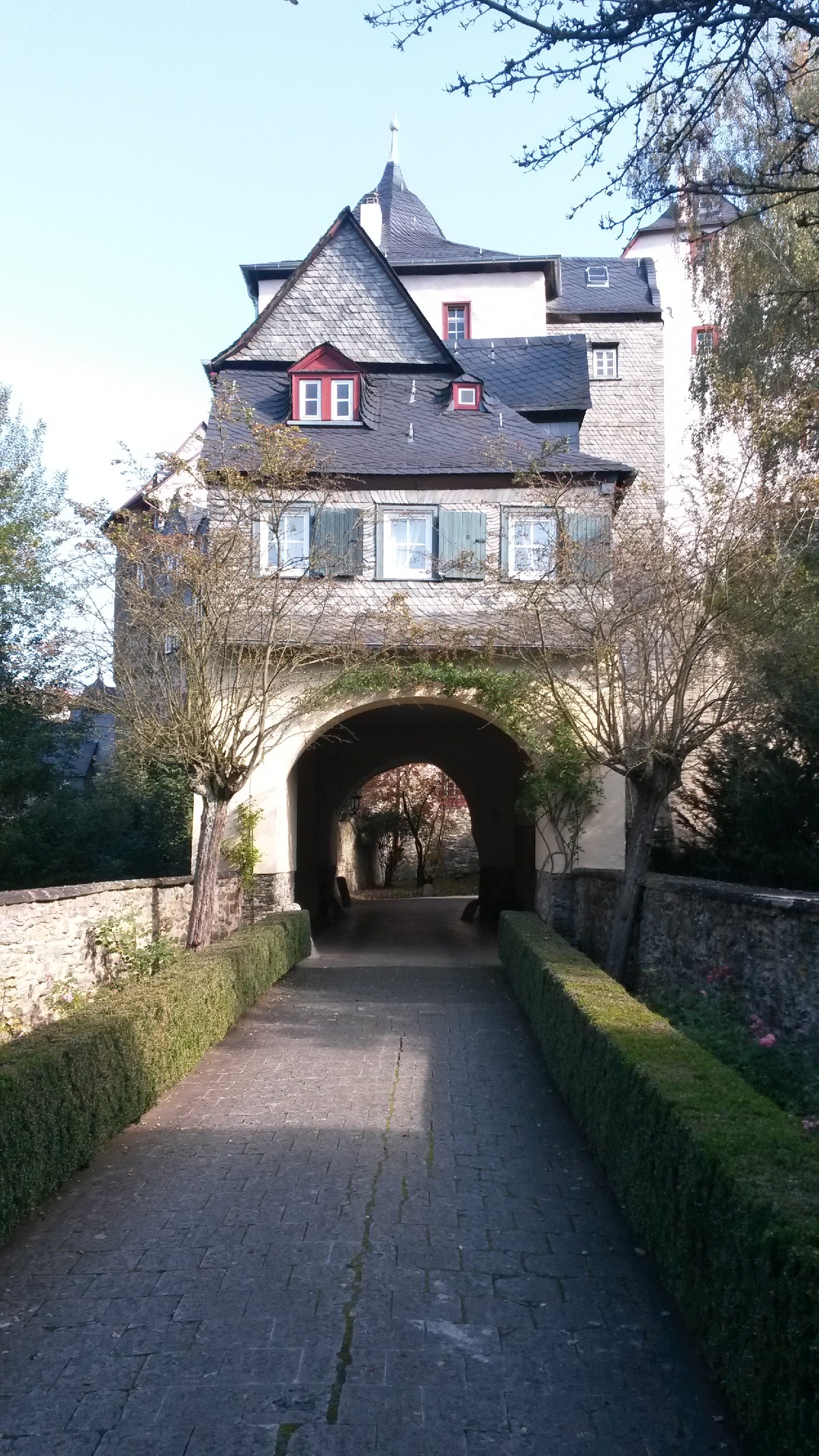 Eingang Burg Runkel
