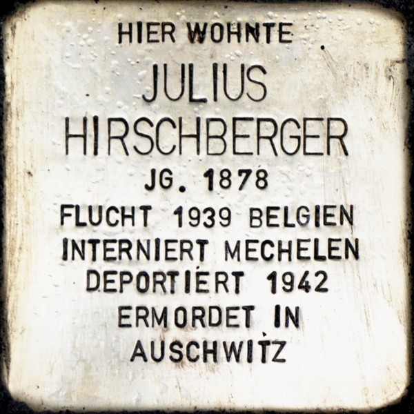 Stolperstein von: Julius Hirschberger