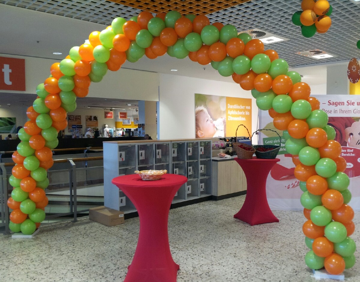 Ballonbogen Einweihung Dekoration Eingang