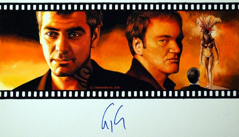 George Clooney Jole Stamenkovic signedportraits