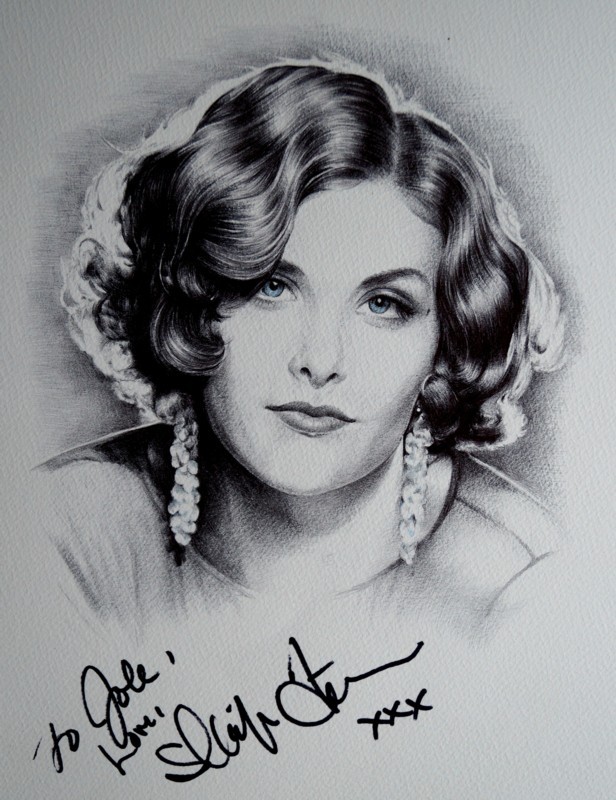 Sherilyn Fenn signed portraits Twin Peaks 