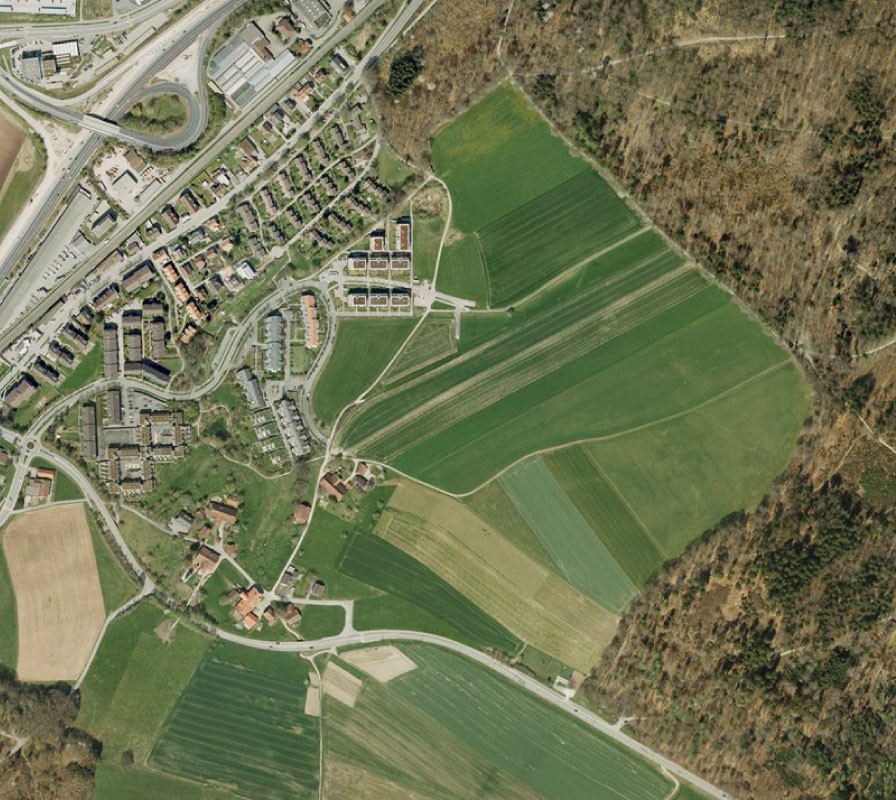 Luftbild Stadt Könitz, Niederwangen, Ried