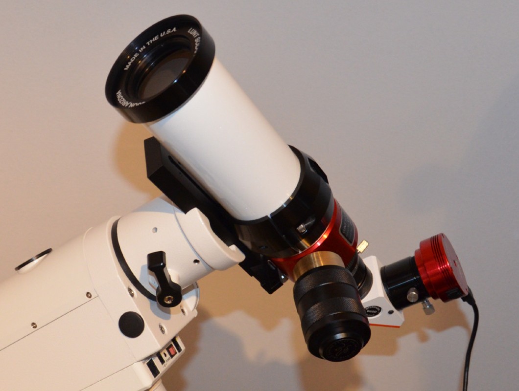 HEQ5 mit Sonnenteleskop