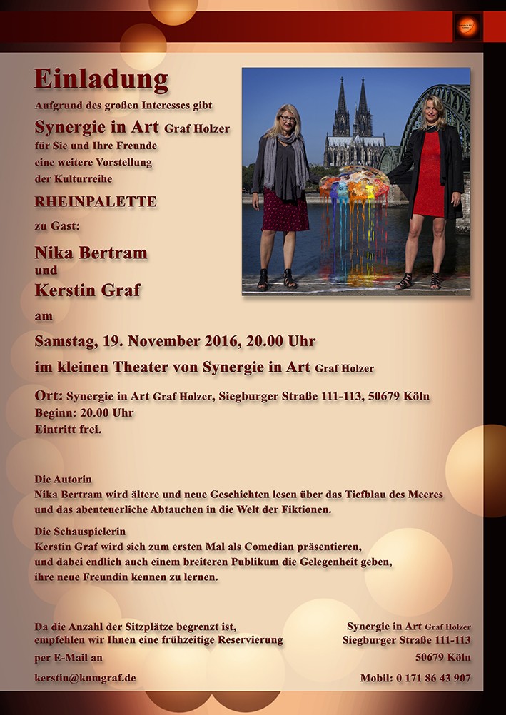 Rheinpalette Kulturevent Kerstin Graf Nika Bertram