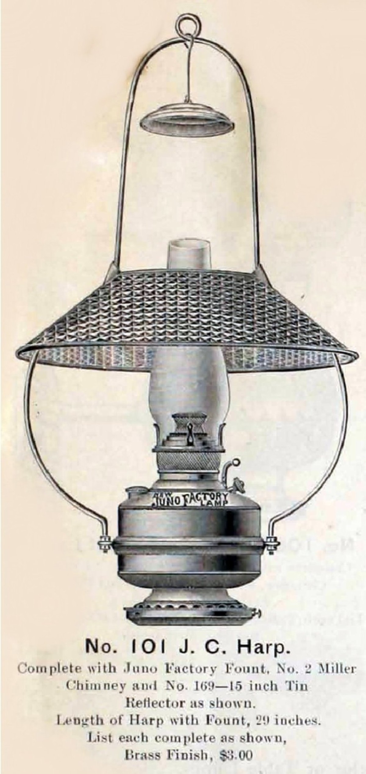 E. Miller Factory Lamp