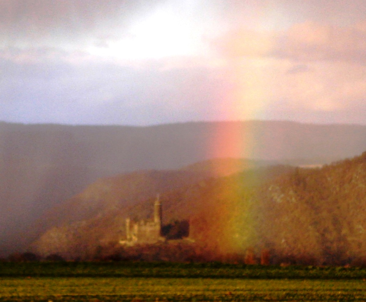 Regenbogen über dem Rheintal 
