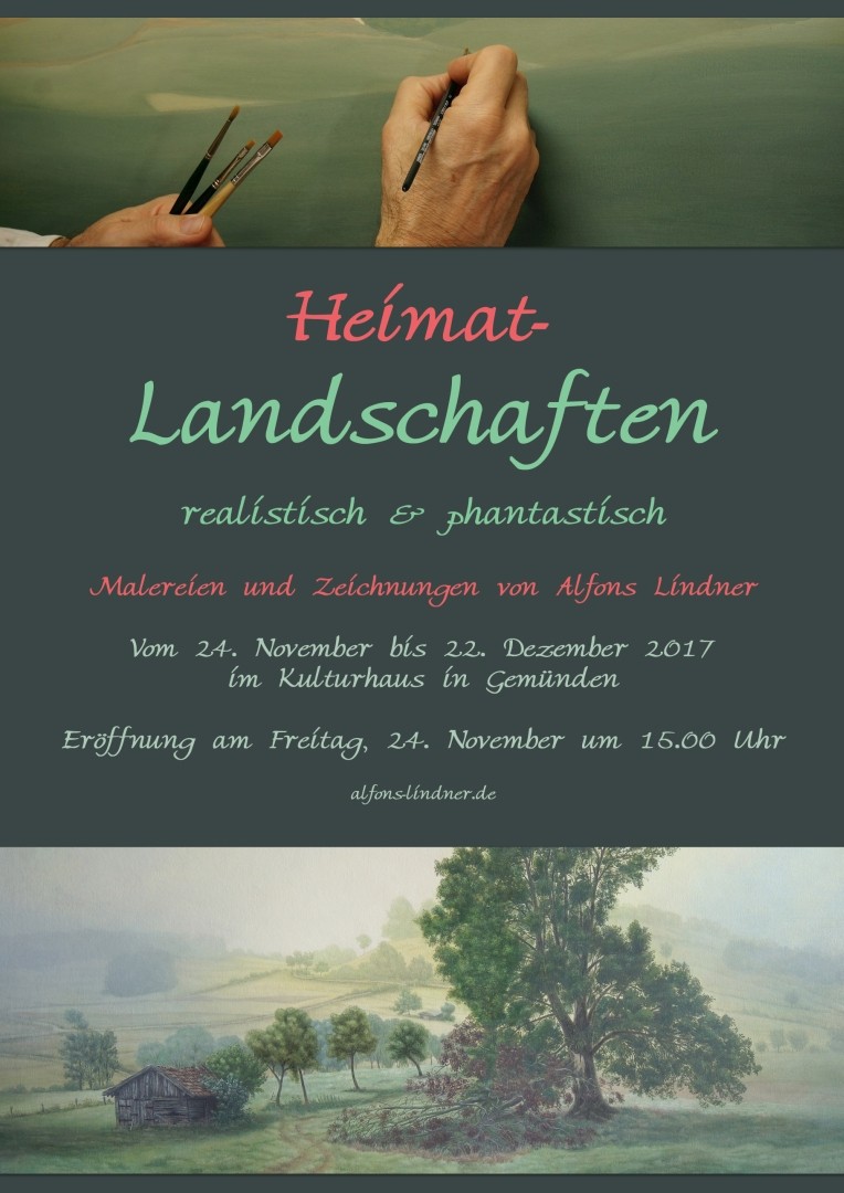Ausstellungsplakat 2017 Gemünden Kulturhaus