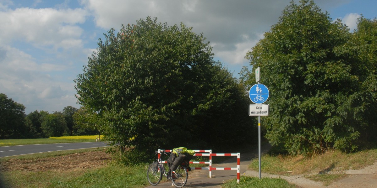 Radtour Hessens Mitte Ulsterradweg vor Tann