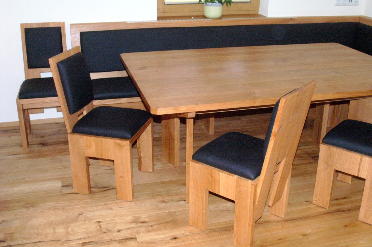 Schreinerei Sitzecke Sitzbank Stuhl Tisch
