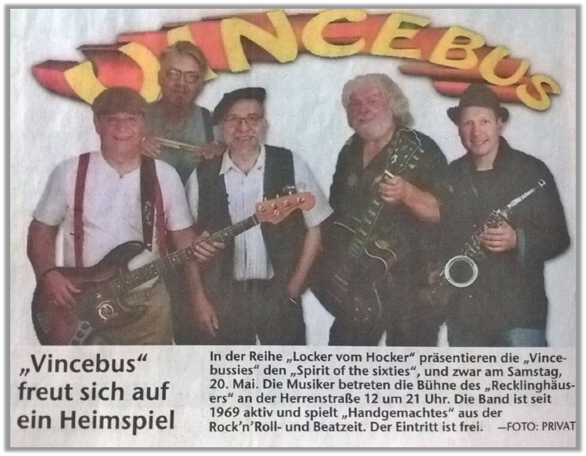 VINCEBUS Auftritt "Recklinghäuser" am 20.05.2017
