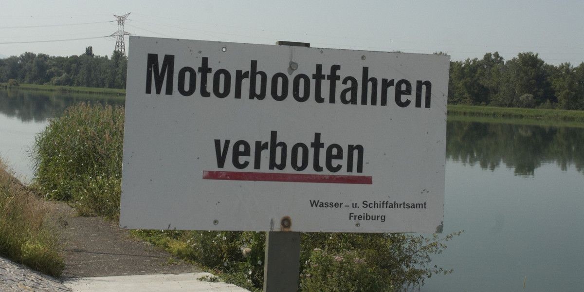 Motorbootfahren verboten