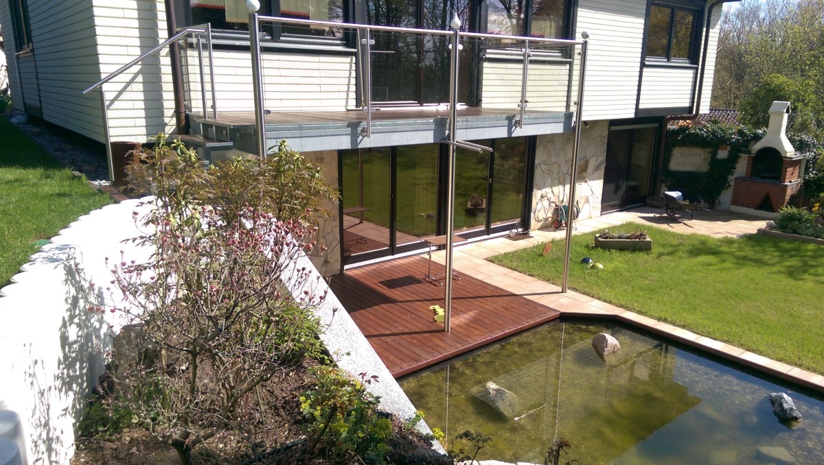 Deckwood-Holzterrassen Cumaru Ipe Teak Douglasie thermo esche Kebony