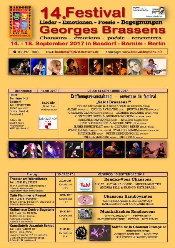 Basdorf Festival Programmflyer 2017
