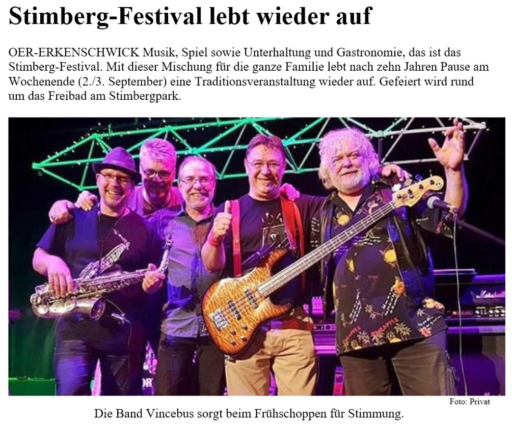 Stimberg Zeitung (online) vom 30.08.2017