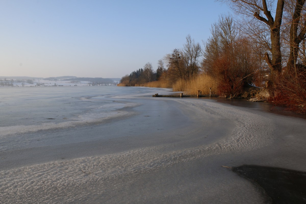 winter eis tachinger see