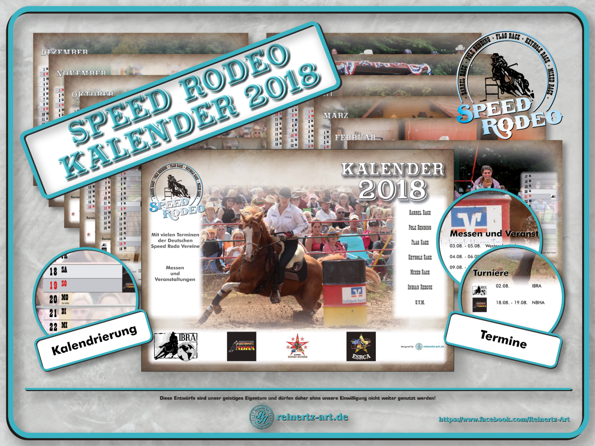Kalender 2018 Speed Rodeo Print Druck Rheine